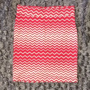 Zig zag mini skirt